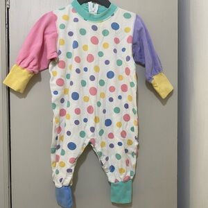 Gymboree Pink and Yellow Footies One Piece